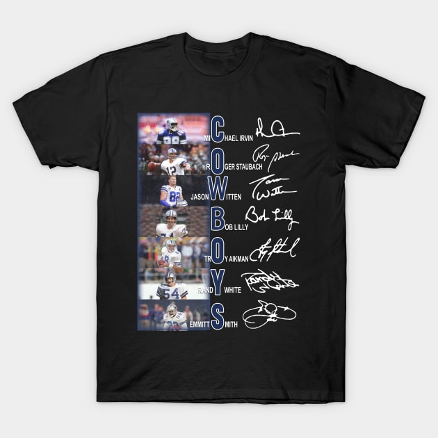 Cowboys, Michael, Irvin, Roger, Staubach T-Shirt by VEQXAX